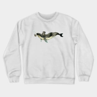 Fancy Whale Crewneck Sweatshirt